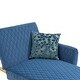 preview thumbnail 29 of 30, Colorful Velvet Sofa Accent Sofa Adjustable Loveseat Sofa with Metal Feet