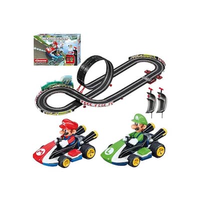 Kid's GO Electric Slot Car Racing Toy Race Track Set, Mario Kart, Age 6+