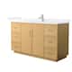 Option Light Oak / White Quartz Top / Brushed Nickel