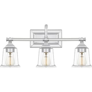 Nicholas 3-Light Bathroom Vanity Light in Polished Chrome