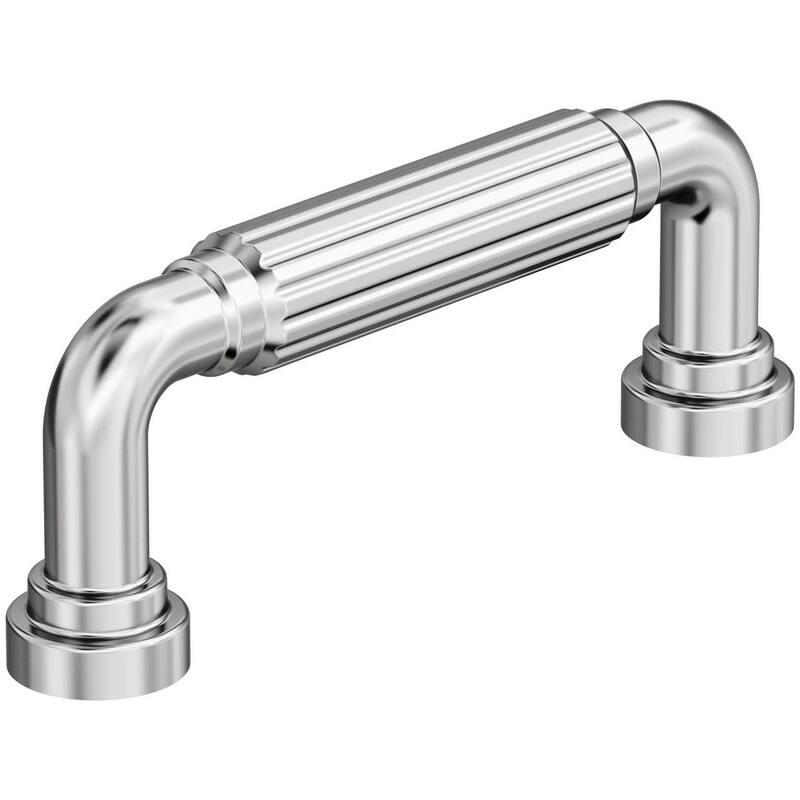 Amerock BP37701 Cowrie 3" Center to Center Fluted Handle Cabinet Pull - Polished Chrome