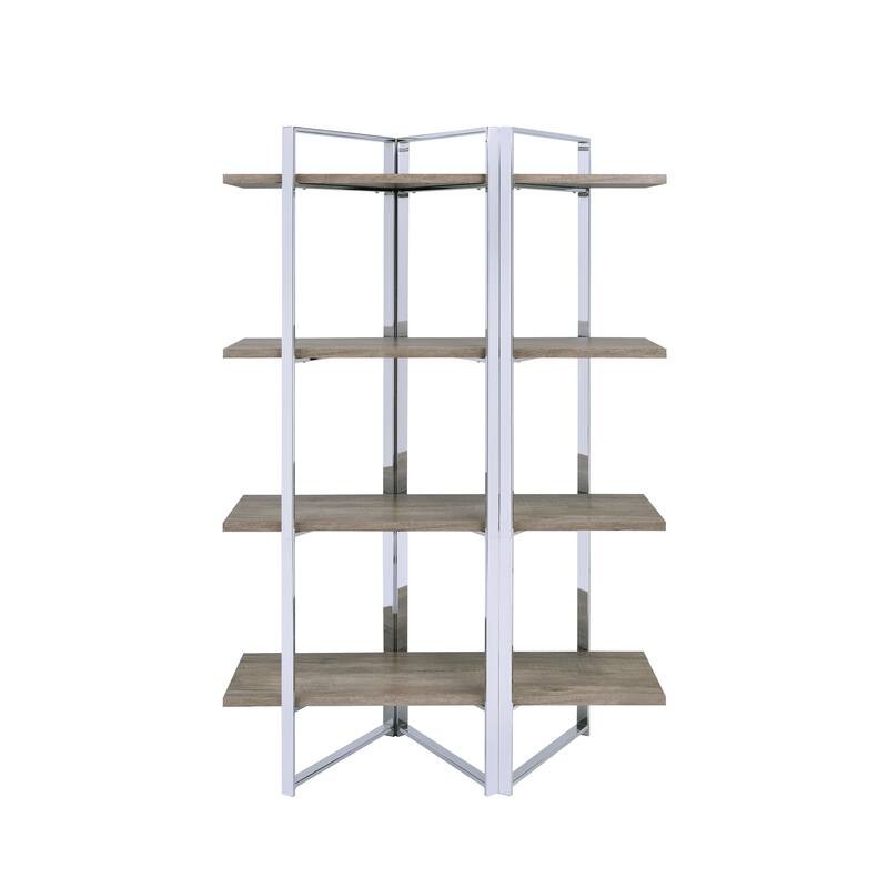 Chrome Finish Bookshelf