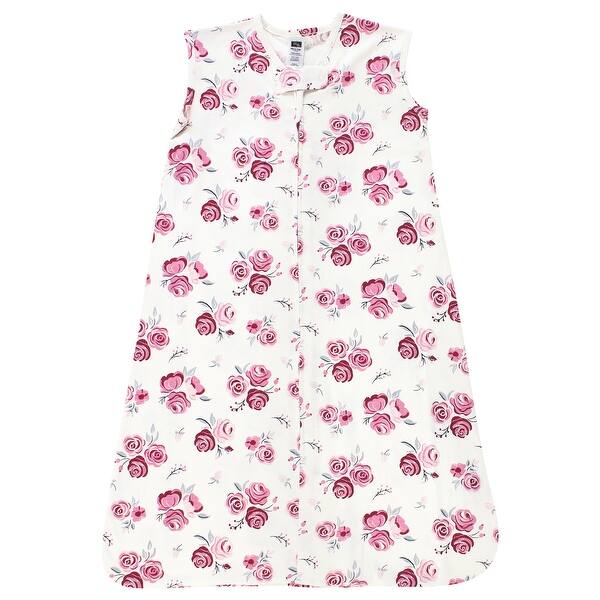 slide 1 of 1, Hudson Baby Infant Girl Cotton Sleeveless Wearable Sleeping Bag, Sack, Blanket, Rose