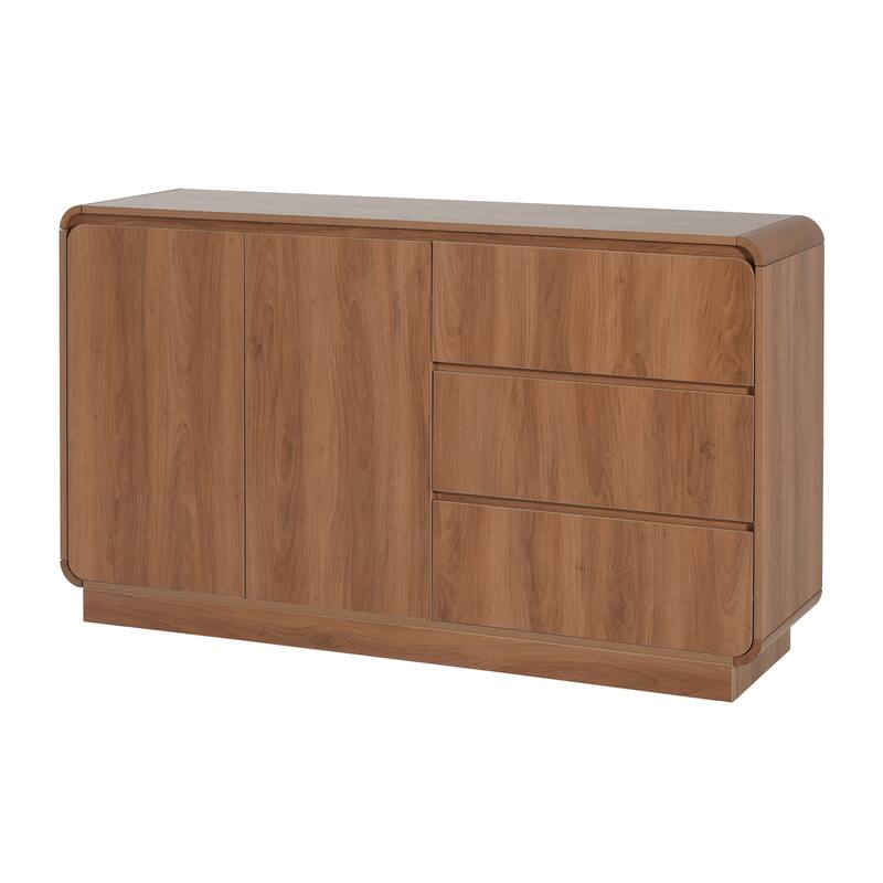 Christopher Knight Home - Modern Sideboard Buffet Cabinet with Soft-close Hinges & Deep Drawer Glides, Versatile Multi-Space Use