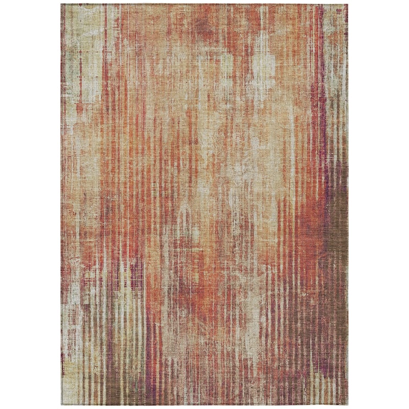 Machine Washable Indoor/ Outdoor Chantille Modern Ombre Rug