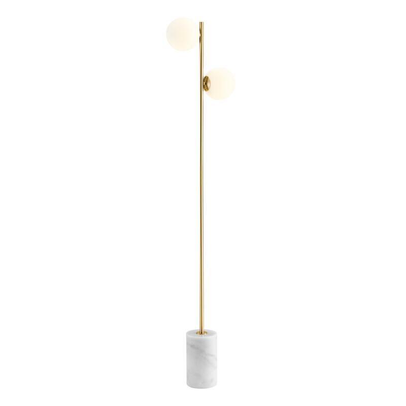 Anechdoche LED Gold and White Floor Lamp