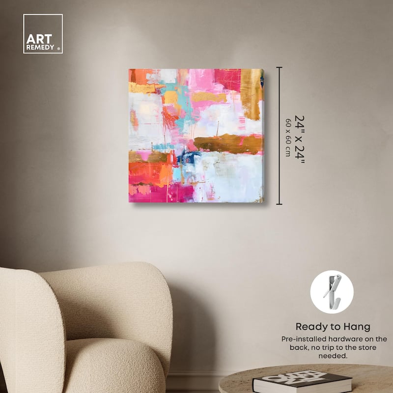 Exuberant Hues II Canvas by Art Remedy, Gallery Wrapped