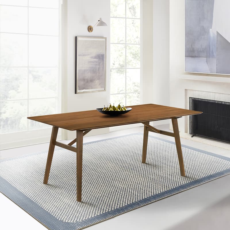 Channell Wood Dining Table - Walnut