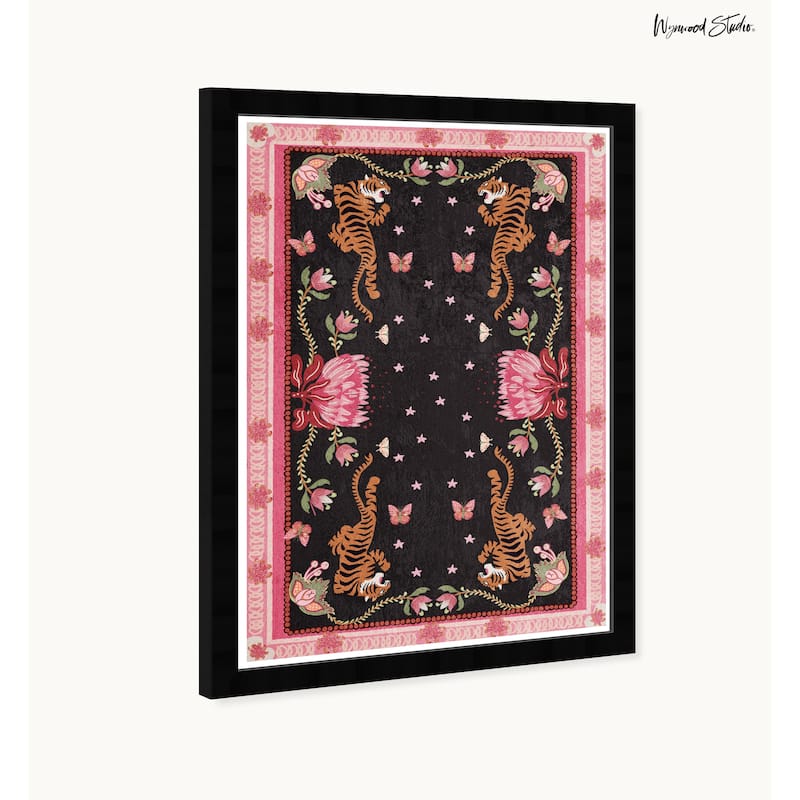 Wynwood Studio Tropical Night Life Framed Tropical Chinoiserie Art Prints