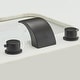 preview thumbnail 3 of 18, Two Handle Matte Black Waterfall Bathroom Faucet