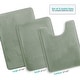 preview thumbnail 59 of 153, Empyrean Ultra Soft Plush Bathroom Rug - Non-Slip, Velvet, Memory Foam Bath Mat - Set of 2