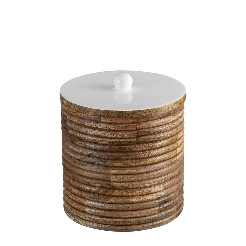 Mango Wood Canisters Set of 2