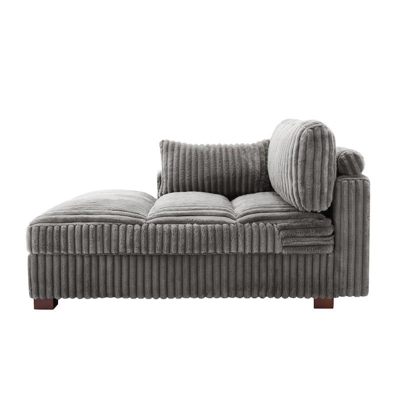 Oversized L-Shape Upholstered Chaise Lounge Sofa Couch