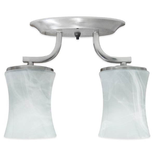 LED 12Volt Double Glass Ceiling Light RV Motorhome Boat Living