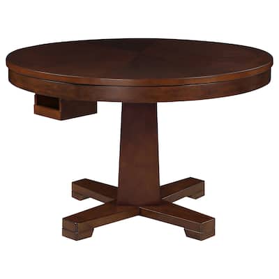Marietta Tobacco Round Wooden Game Table