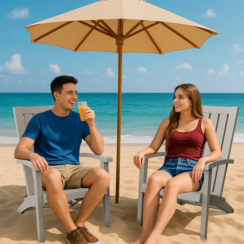 Adirondack Chairs, Folding Chairs for Outsider, Waterproof & UV Resistant Plastic Chair for Patio, Garden