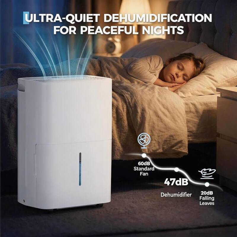 22 Pint Dehumidifier, with Reusable Air Filter Control, up to 3,000 Sq Ft