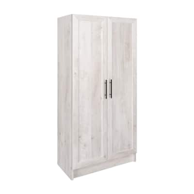 Prepac Elite Accent Cabinet with Panel Doors 16.75" D x 32" W x 65" H - 32 in W x 65 in H x 16.75 in D