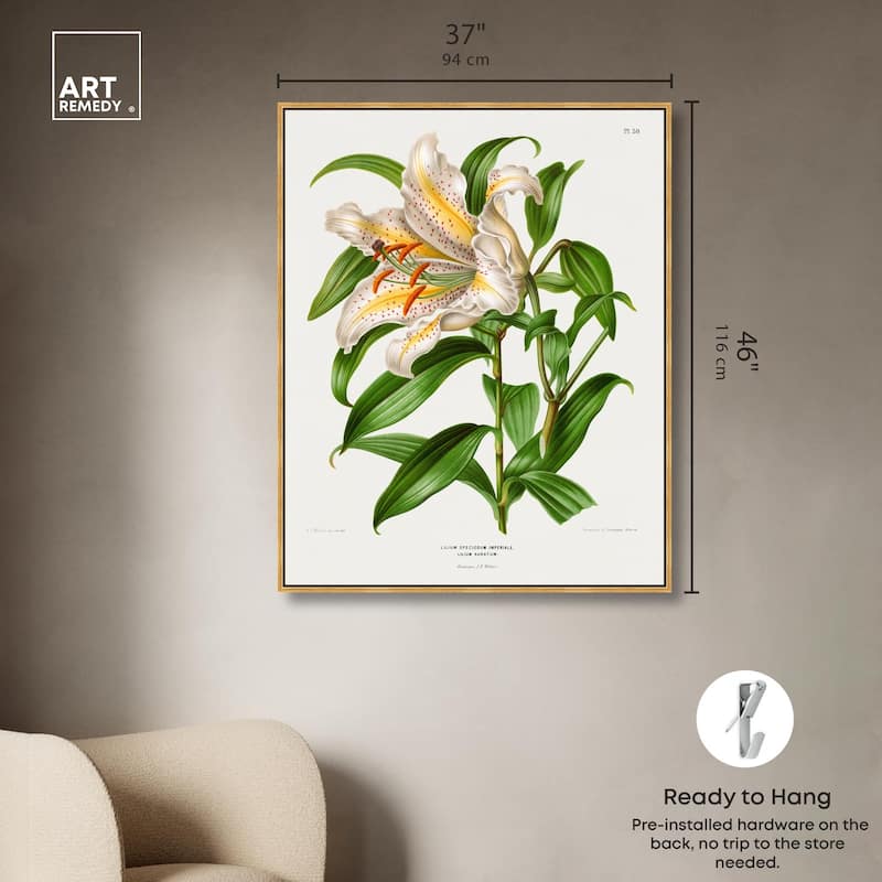 Lilium Speciosum Imperiale Canvas by Art Remedy