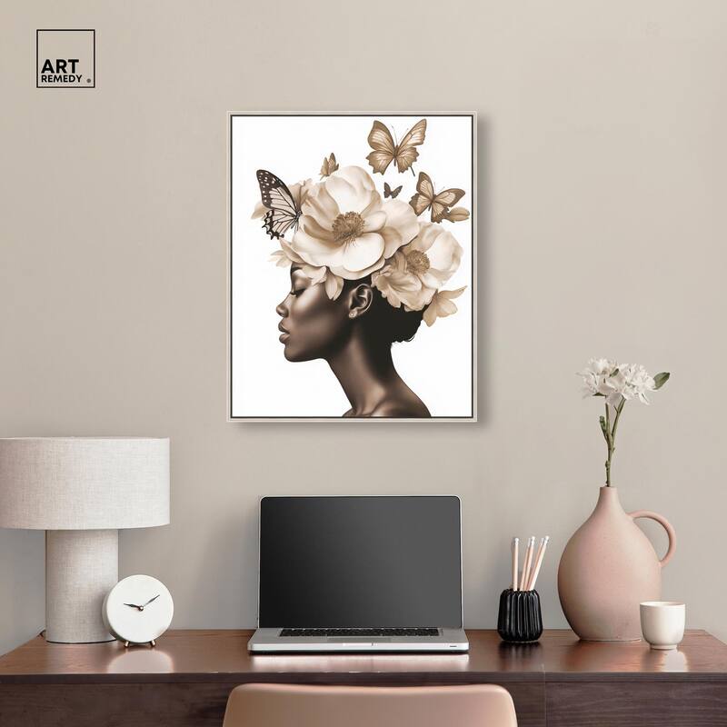 In Her Thoughts I Canvas by Art Remedy