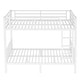 preview thumbnail 5 of 27, White Metal Bunk Bed Frame for Teens and Adults with Metal Slats