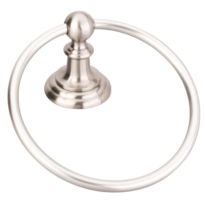 Elements Towel Ring from the Fairview Collection - Satin Nickel