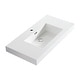 preview thumbnail 56 of 69, Dowell 18" FTB Resin Bathroom Vanity Basin 36Wx18Dx6H - White