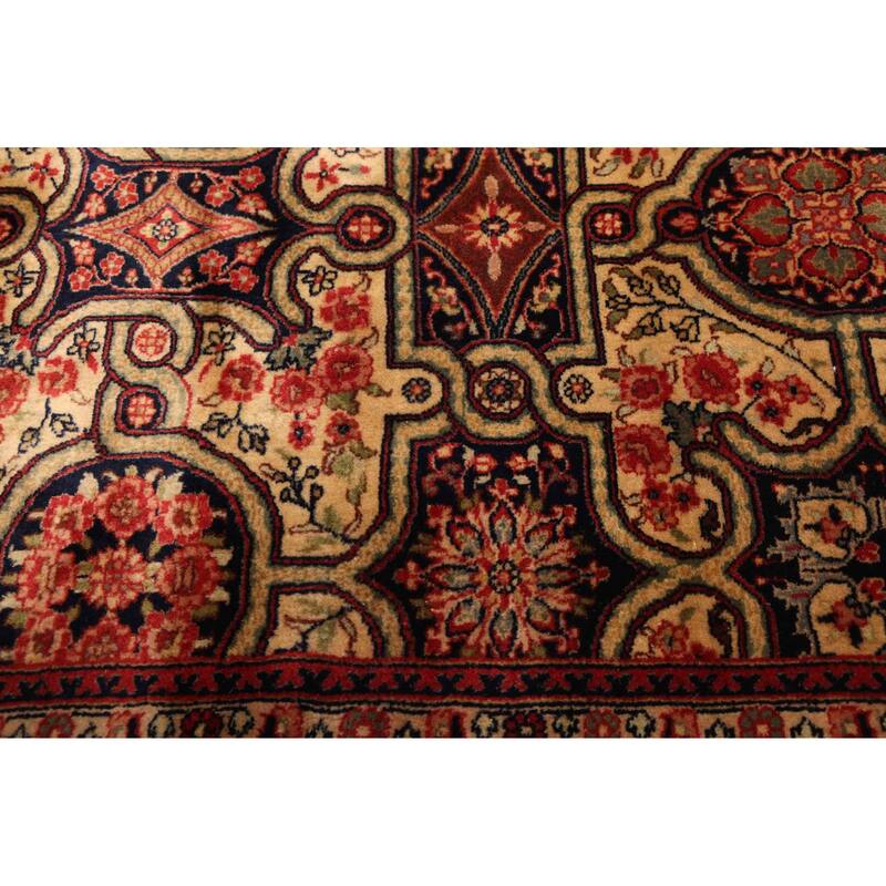 ECARPETGALLERY Hand-knotted Mirzapur Dark Navy Wool Rug - 4'8 x 6'8