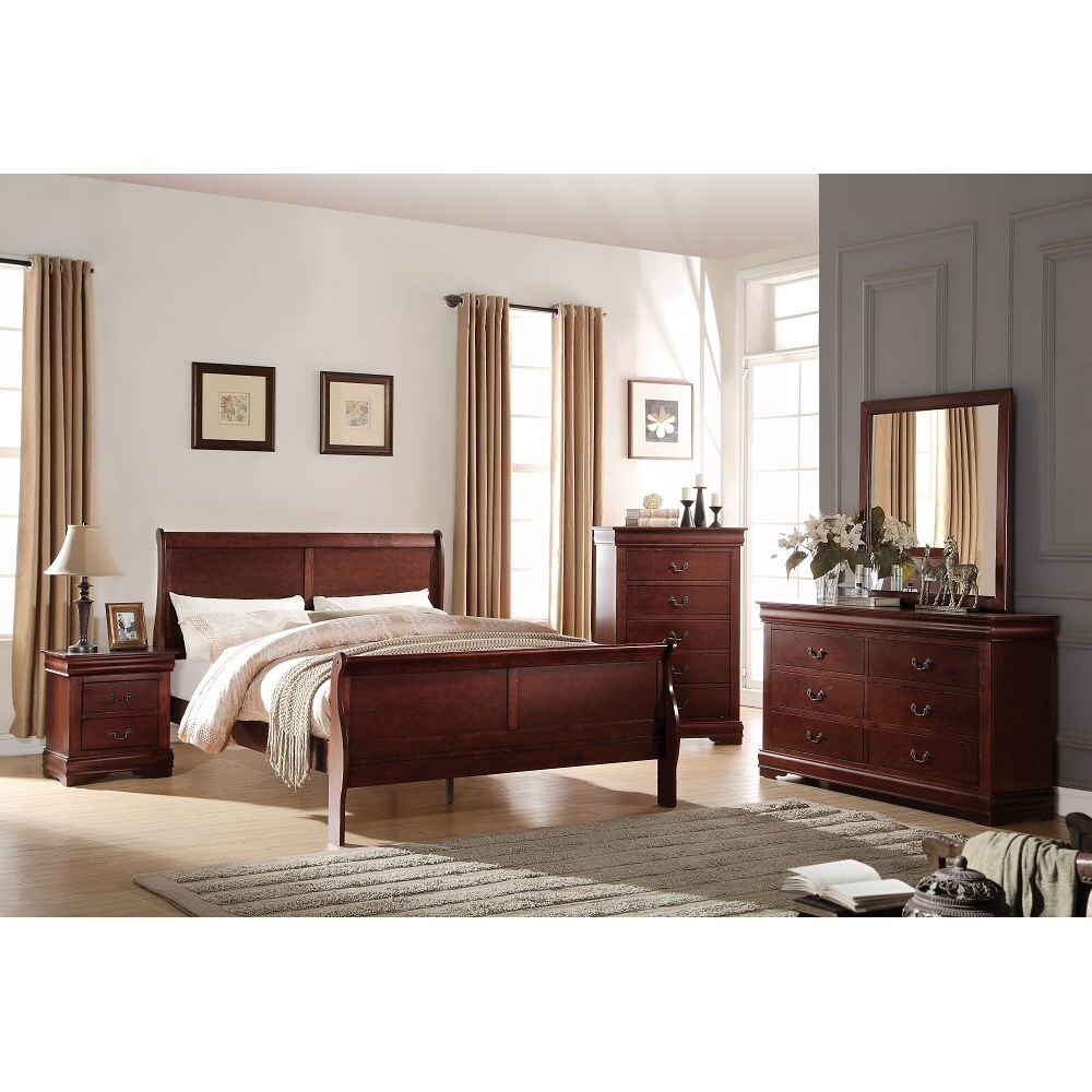 Louis Philippe Nightstand in Cherry Bed Bath Beyond 35901781