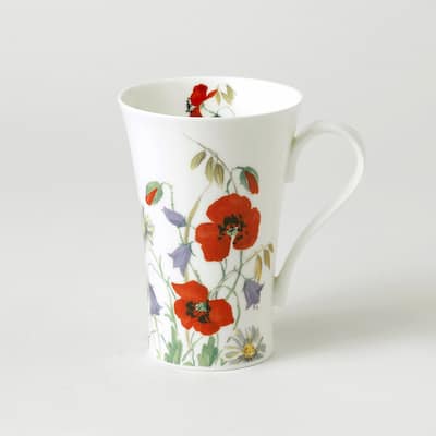 Roy Kirkham LATTE MUG 600ML.ENG.MEAD. - Set of 2, Bone China Made in England