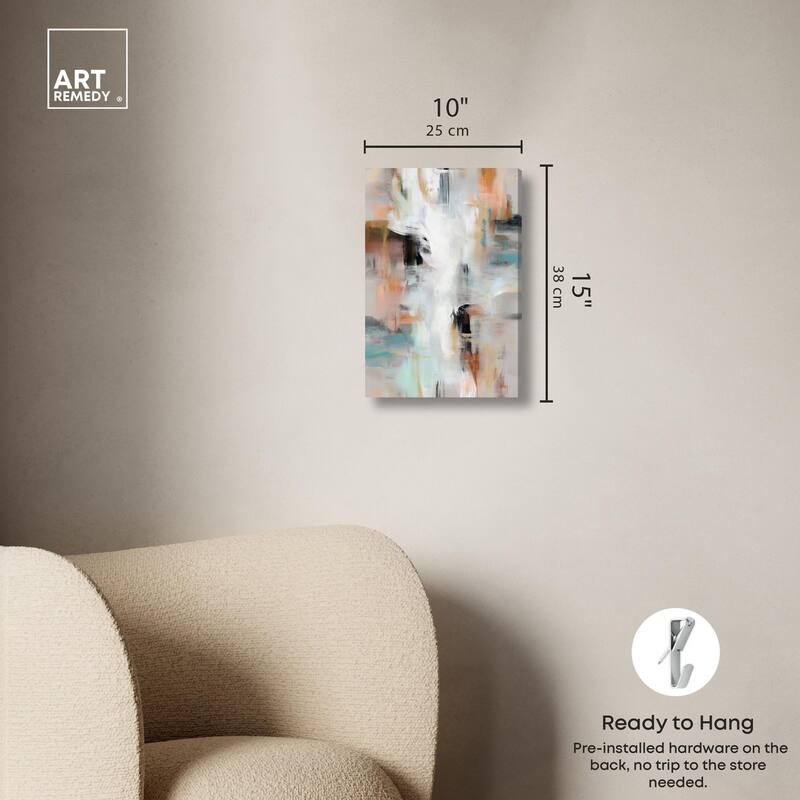 Gilded Mist Canvas by Art Remedy, Gallery Wrapped