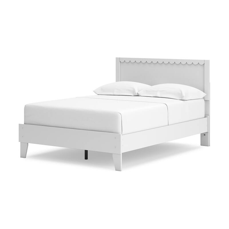 Signature Design by Ashley Hallityn White Panel Platform Bed