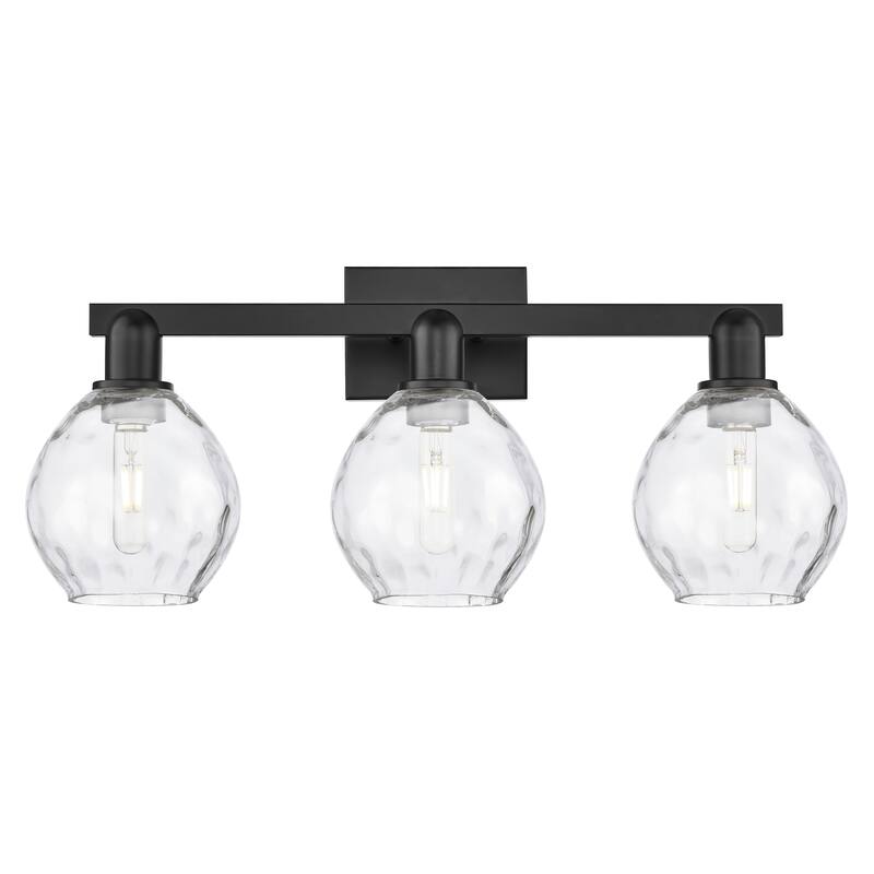 Innovations Lighting Endless Possibilities Arcadia - Waverly - 3 Light 25" Bath Vanity Light - Matte Black