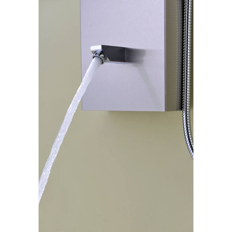 ANZZI Echo 4-jetted Full Body Shower Panel in Brushed Stainless Steel