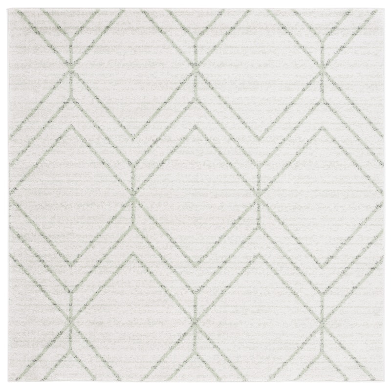SAFAVIEH Adirondack Juvelina Modern Geometric Rug - 6' Square - Ivory/Sage