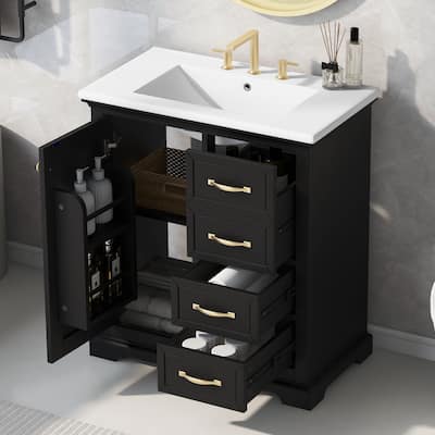 Merax 30" Bathroom Vanity with Ceramic Sink