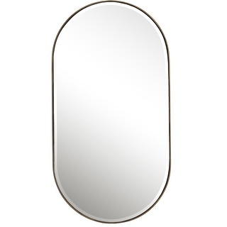 Uttermost Lago Oval Gold Mirror - 21.25 W X 40 H X 3 D (in)