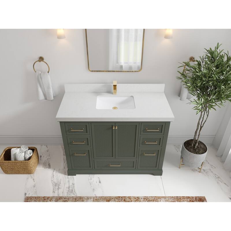 Willow Collections 48 in. W x 22 in. D Alys Single Sink Bathroom Vanity with Countertop