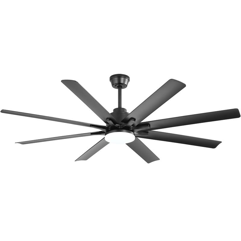 Extra Large 66'' Ceiling Fan & Light APP Remote Control 8-Blades Cooling Modern