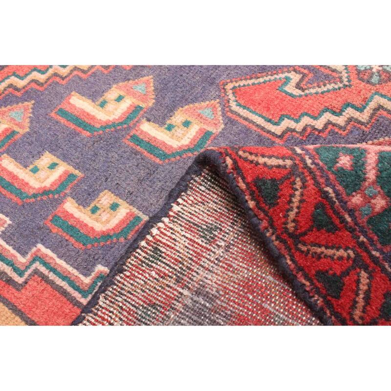 ECARPETGALLERY Hand-knotted Andelz Red Wool Rug - 4'1 x 7'10