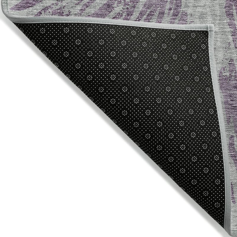 Machine Washable Indoor/ Outdoor Chantille Contemporary Burst Rug