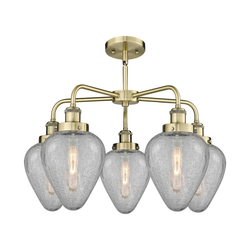 Innovations Lighting Geneseo - 5 Light 24" Stem Hung Chandelier
