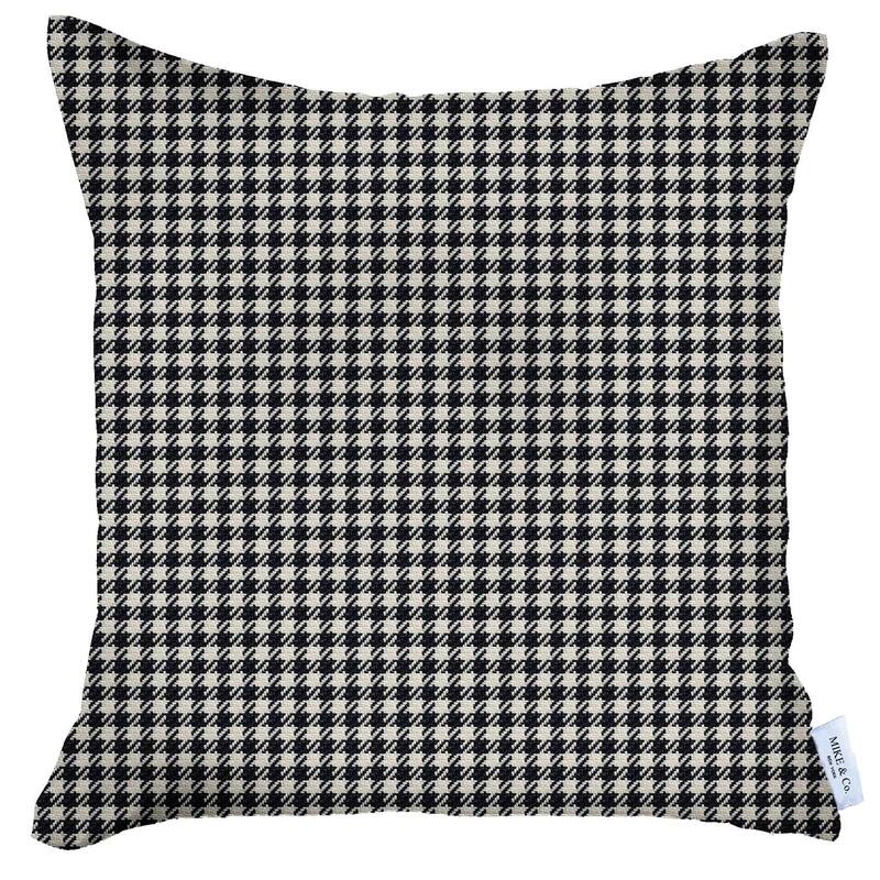 Black Houndstooth Pattern Throw Pillow - Bed Bath & Beyond - 39527271