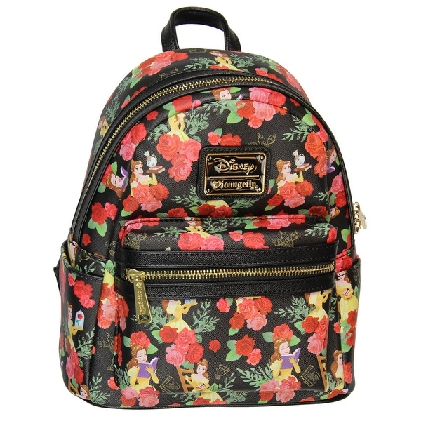 Shop Loungefly X Disney Belle Roses AOP Mini Backpack - Free Shipping Today - Overstock - 17878472