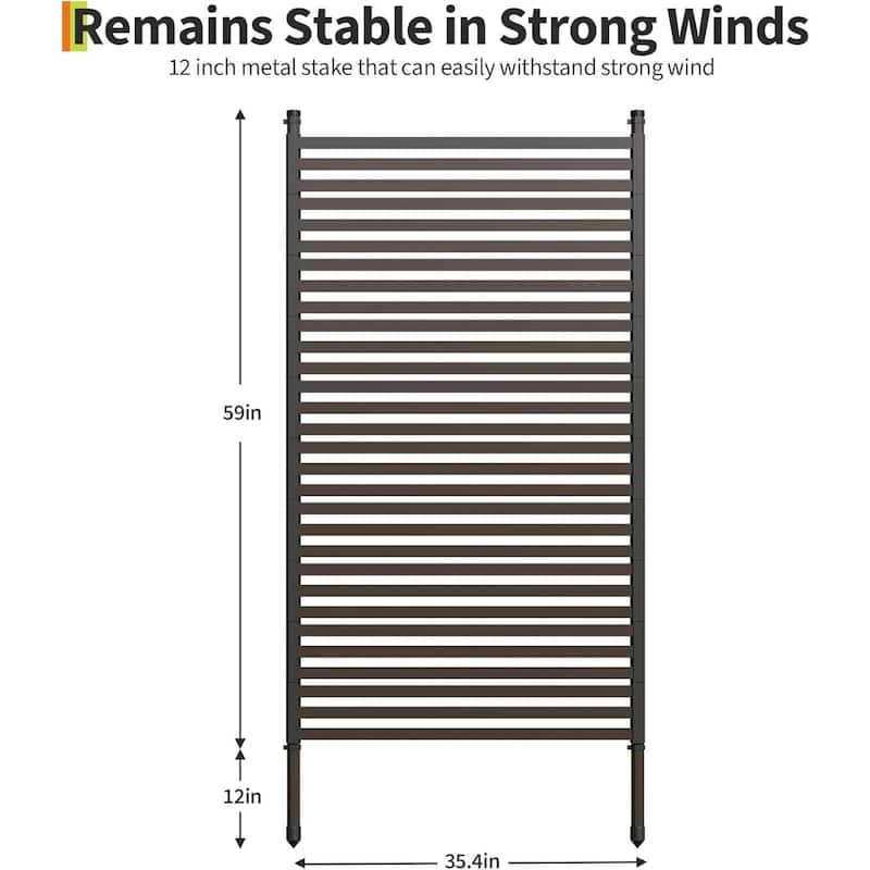 Outdoor Freestanding Privacy Screen, Privacy Fence and Panels for Patio Garden Backyard