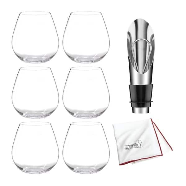 Riedel 'O' Pinot Noir/Burgundy Stemless Wine Glasses (Set of 2)