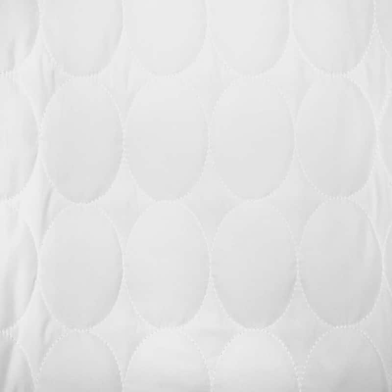 Superior Microfiber Deep Pocket Quilted Mattress Pad - White
