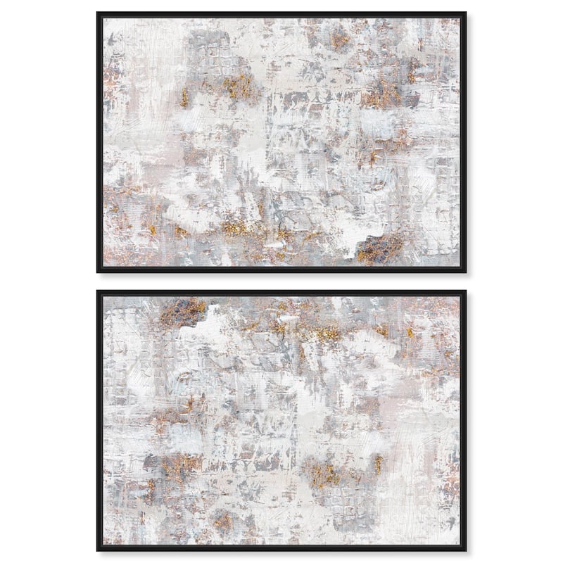 Turbulence I Canvas by Art Remedy - 40" x 40" - Silver