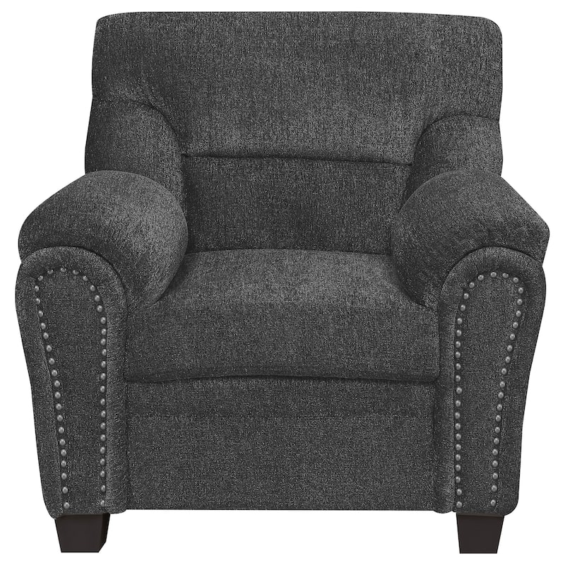 Clementine Upholstered Padded Arm Accent Chair