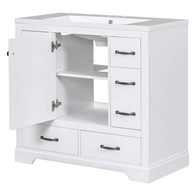 36'' Bathroom Vanities Cabinet with Sink Combo Set